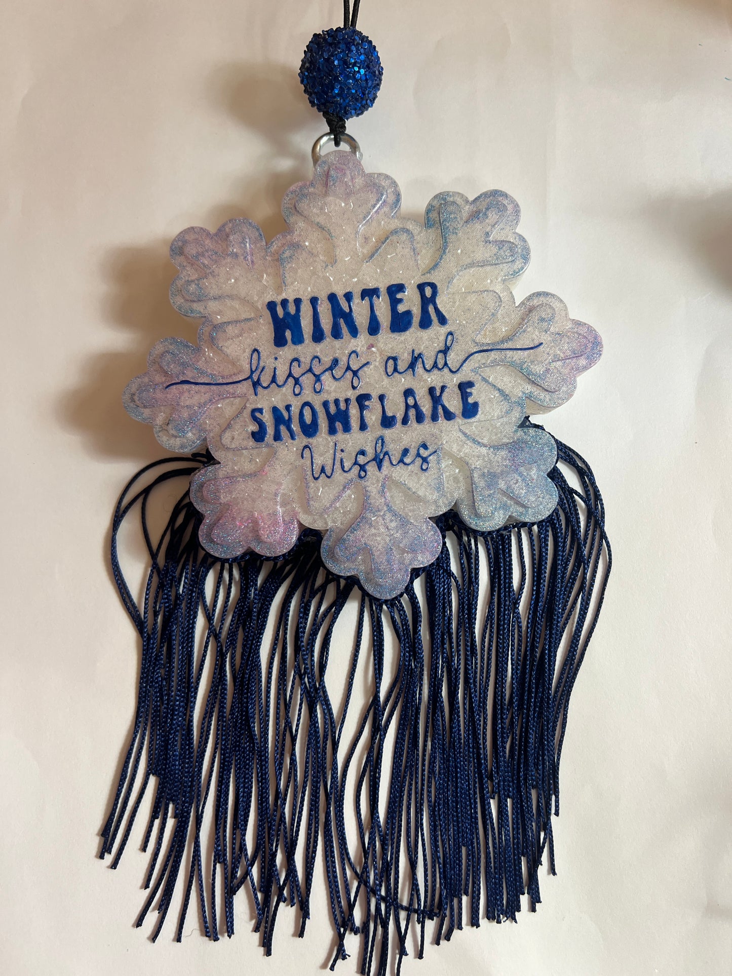 "Winter Kisses and Snowflake Wishes" Snowflake - Naked Cowboy