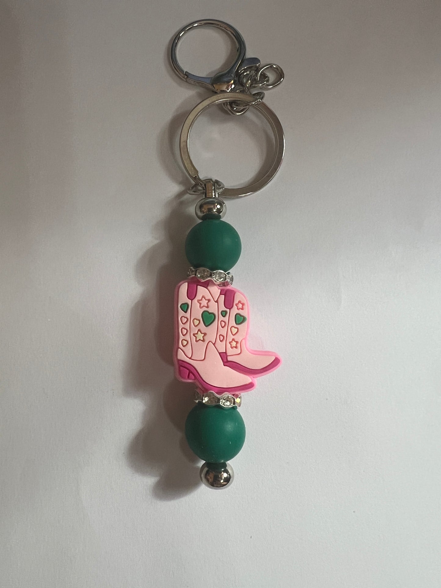 Cowgirl Boots Keychain