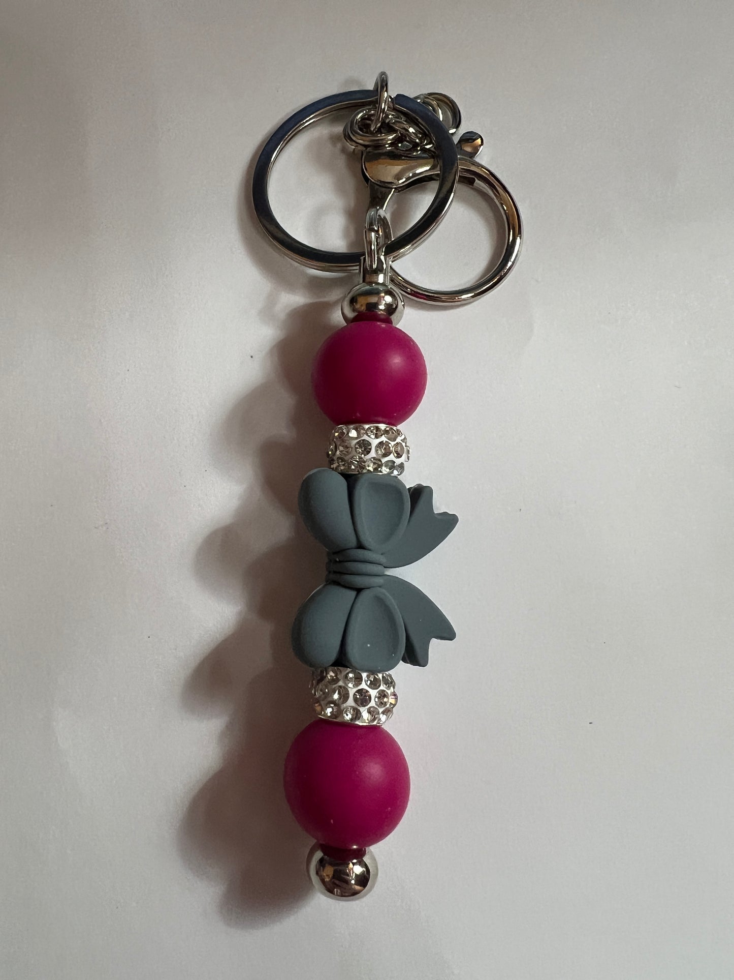 Silver Bow Keychains