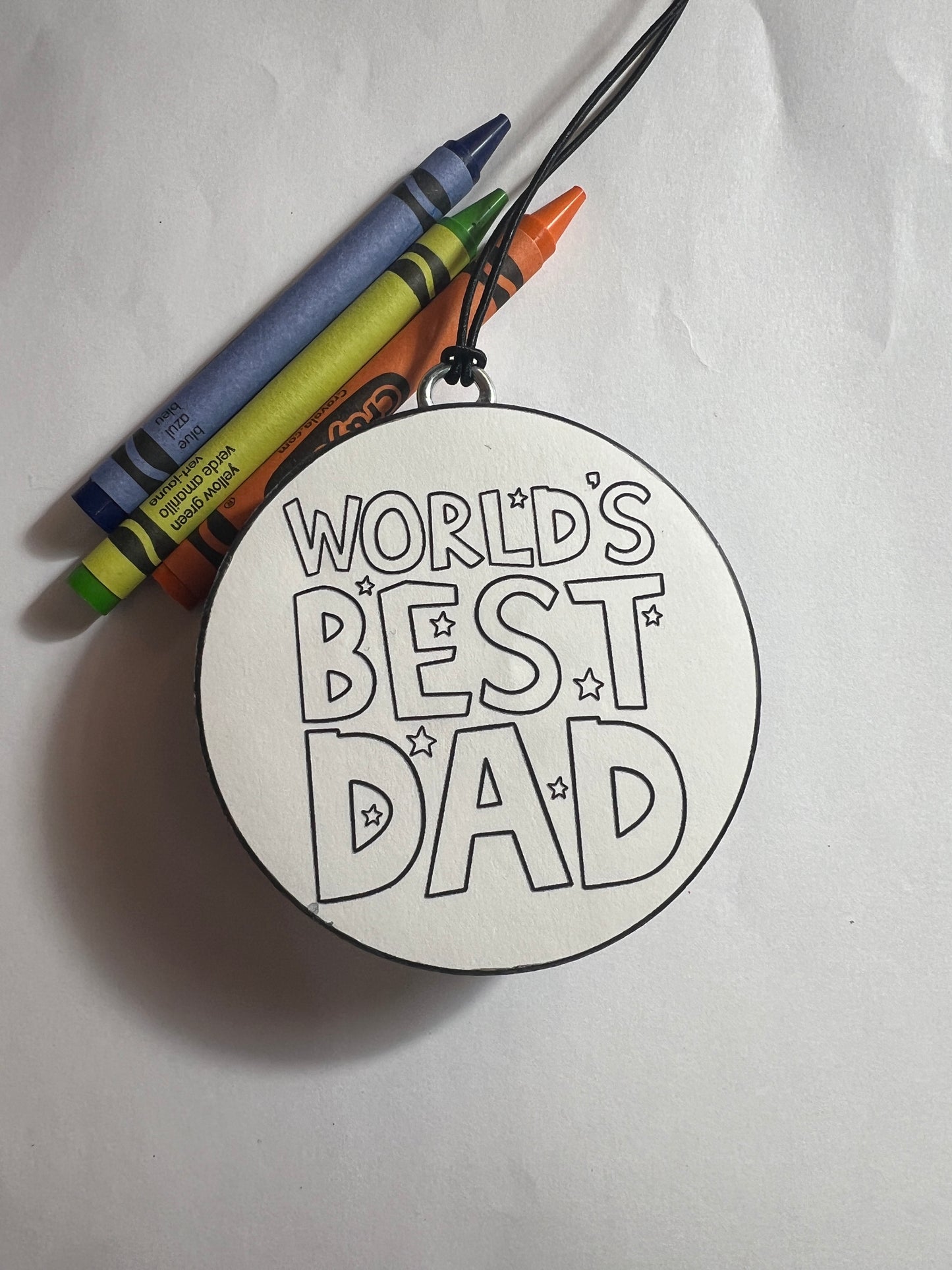 Freshie Coloring Kit - World's Best Dad - Black Ice