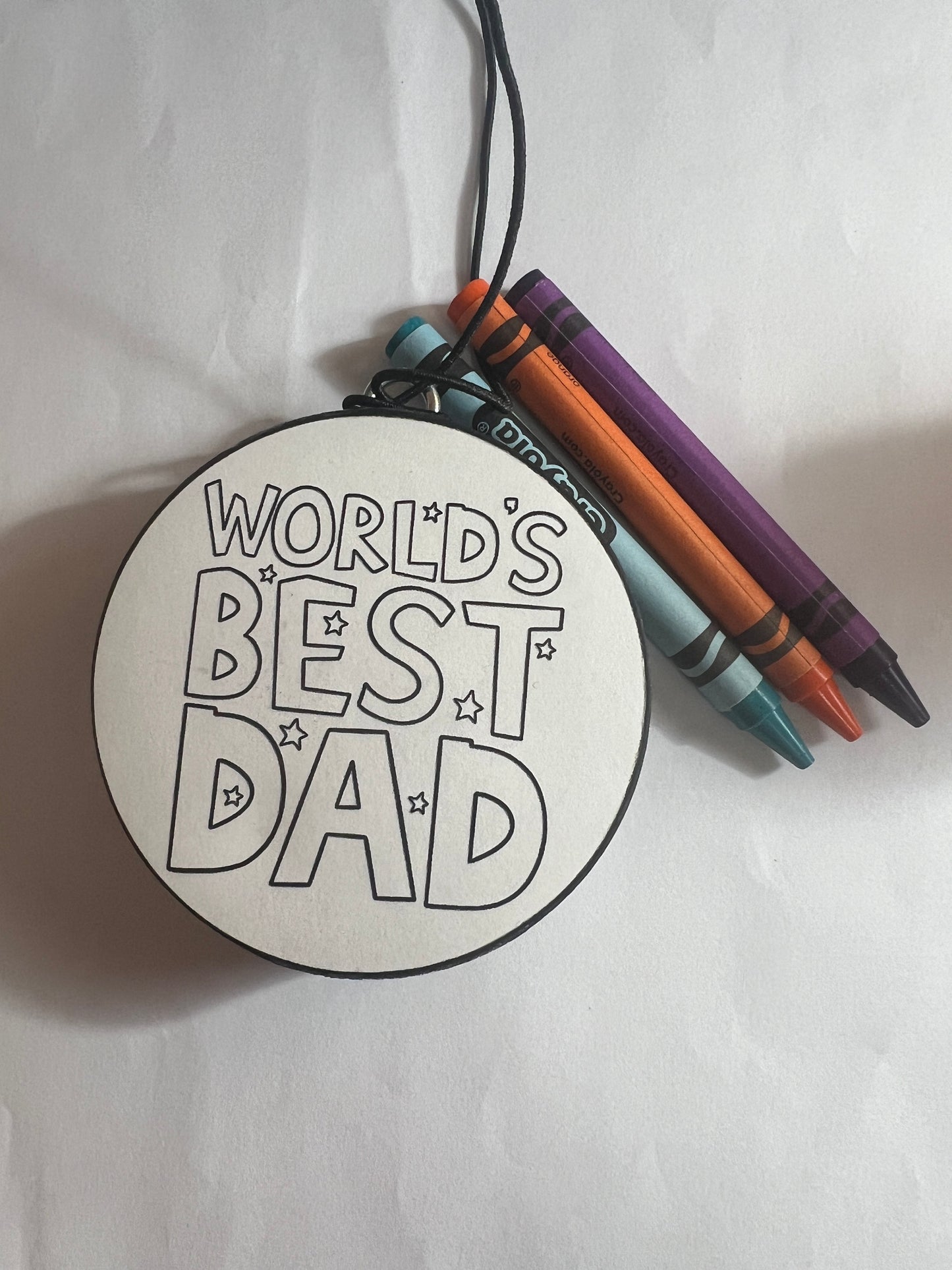 Freshie Coloring Kit - World's Best Dad - Bow Ties & Bourbon