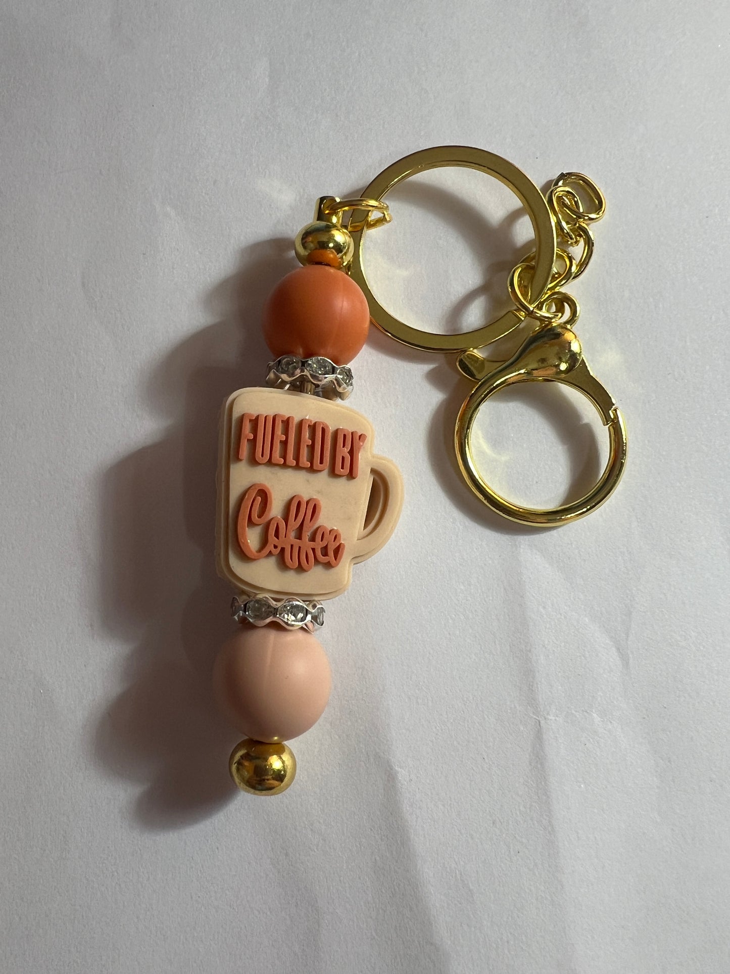 Fueled By Coffee Keychain