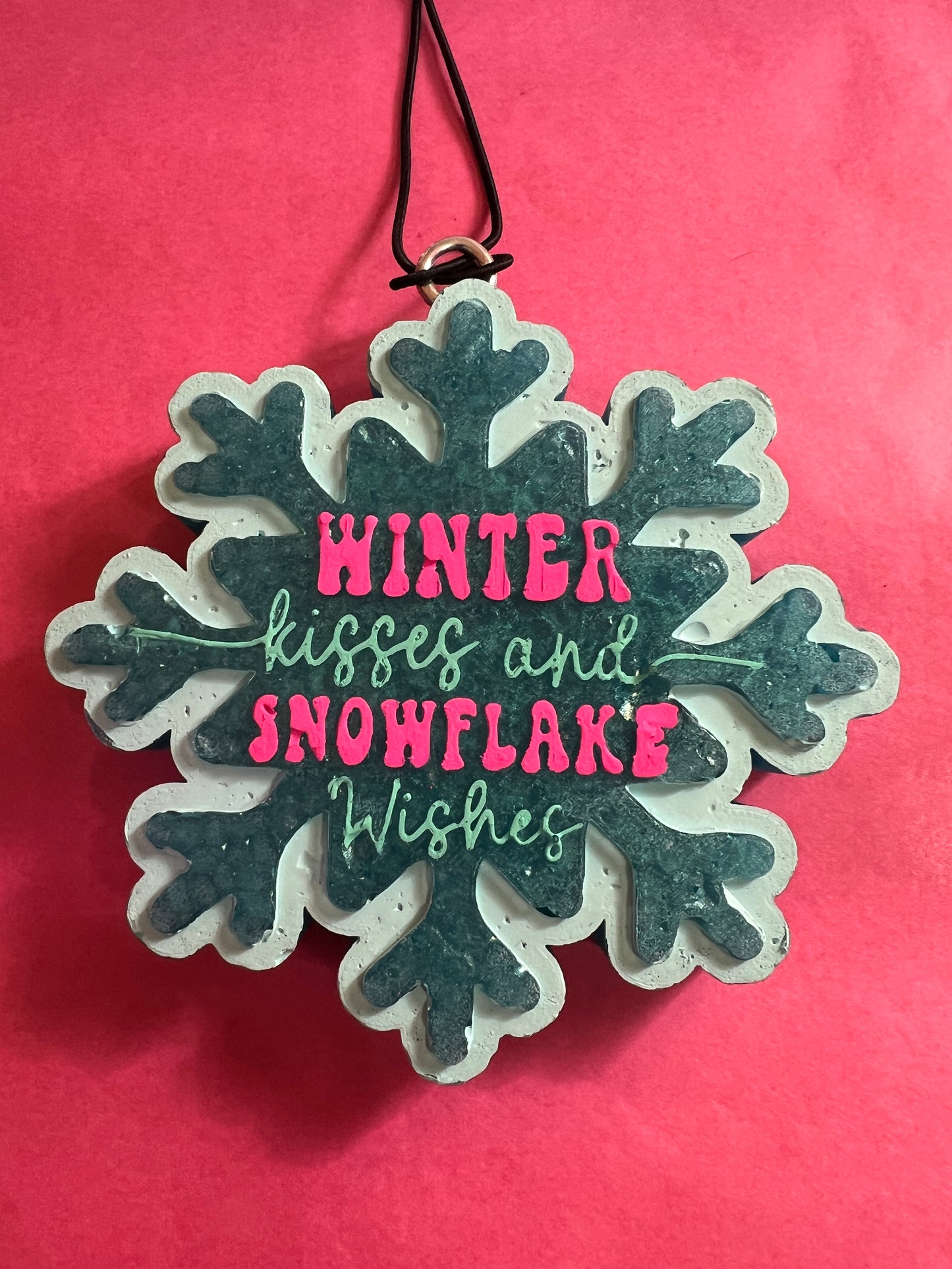 "Winter Kisses and Snowflake Wishes" Snowflake - Bombshell