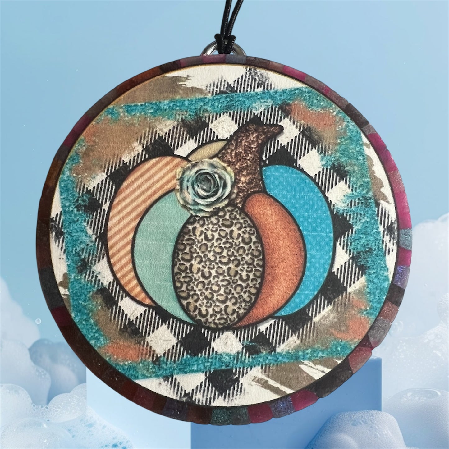 Pumpkin Teal/Checkered- Mystery Scent