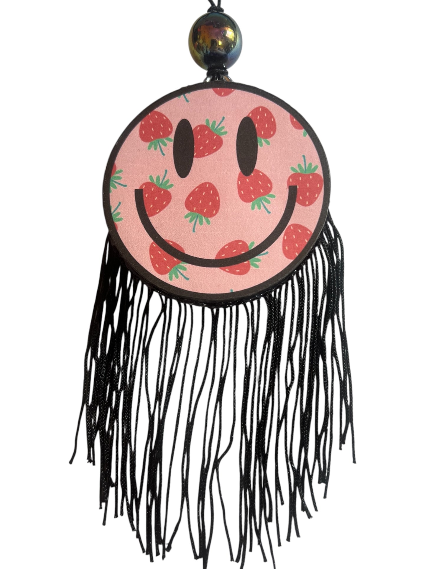 Strawberry Smiley - Mahogany Teakwood