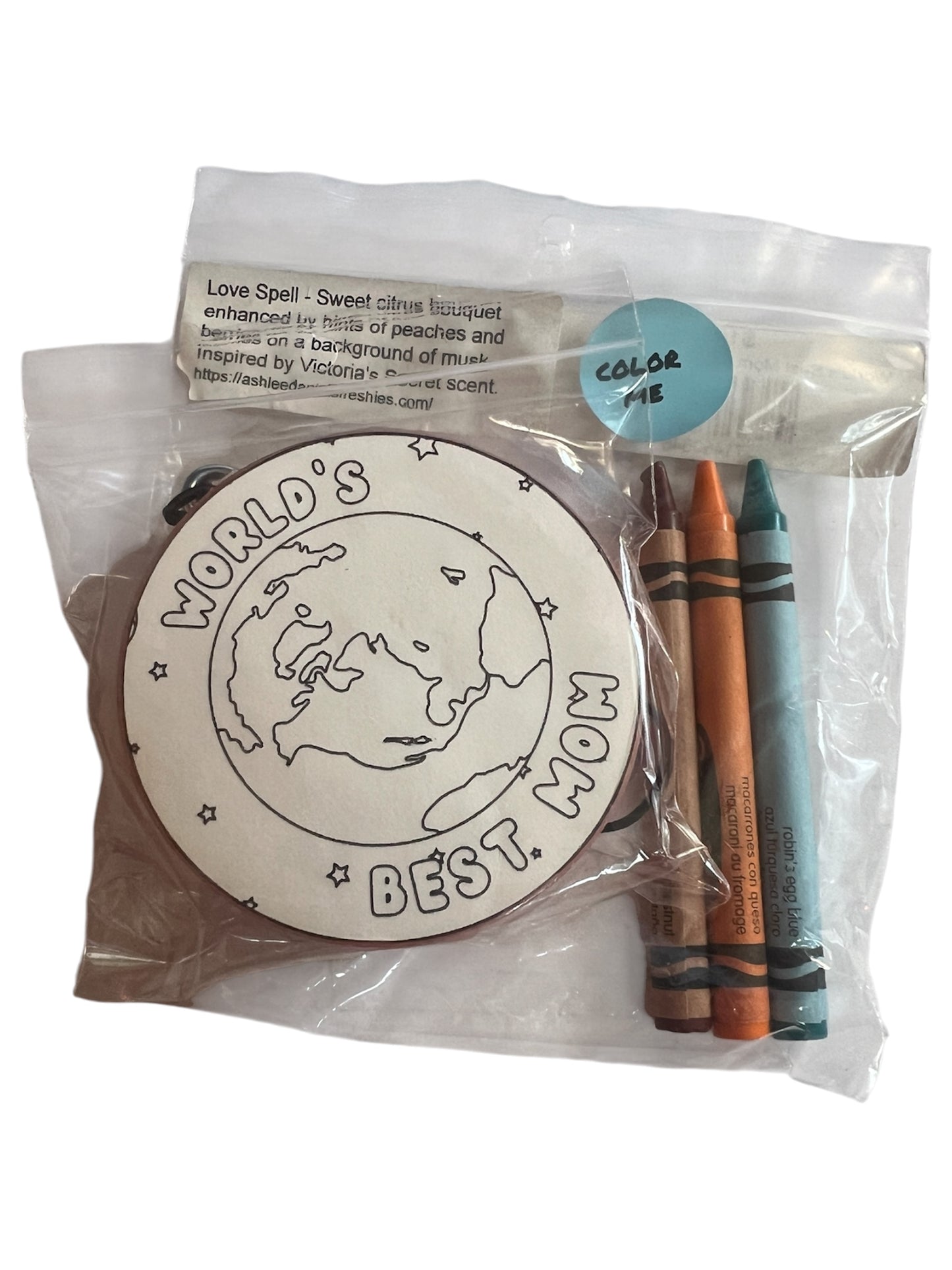 Freshie Coloring Kit - World's Best Mom - Love Spell