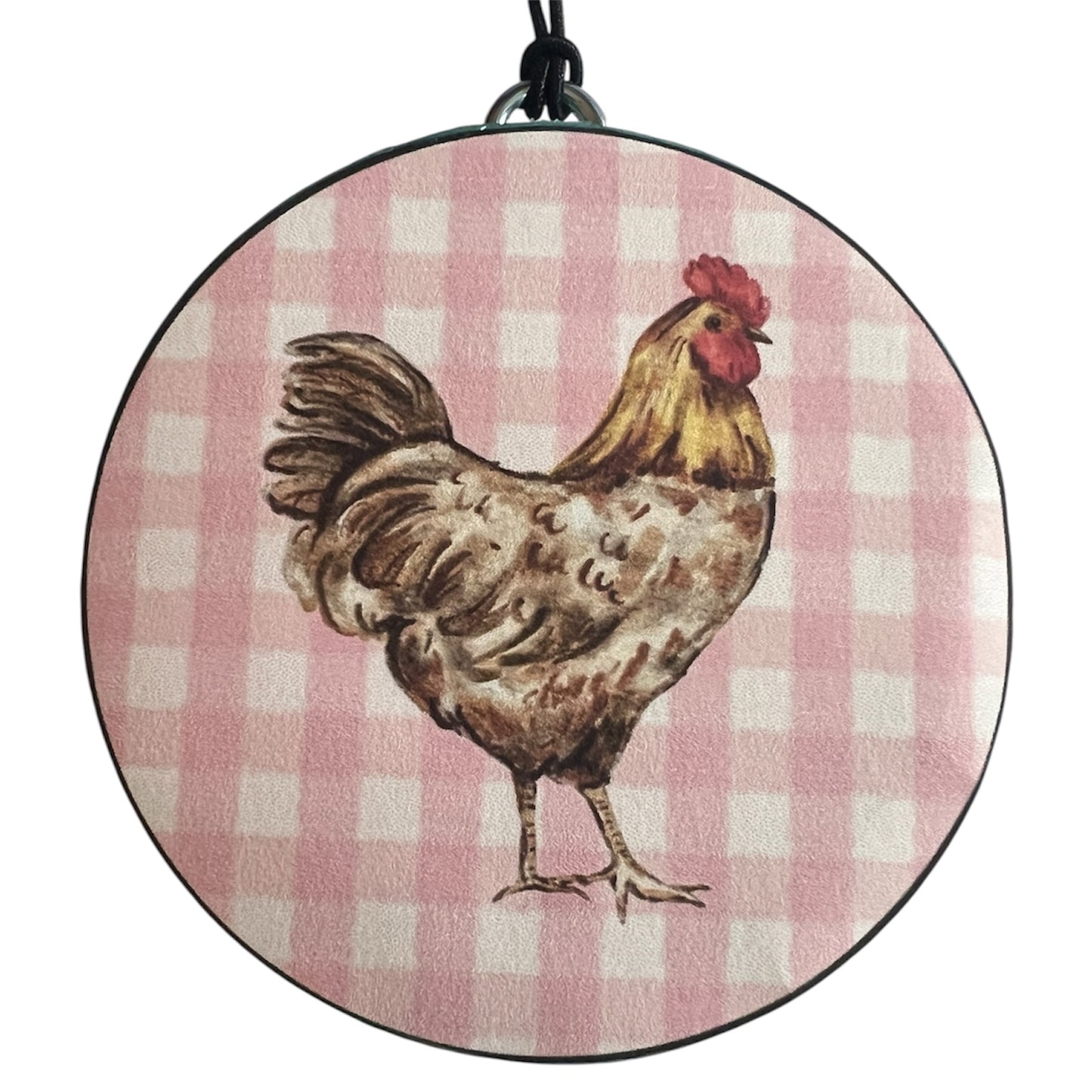 Pink Plaid Chicken - Volcano
