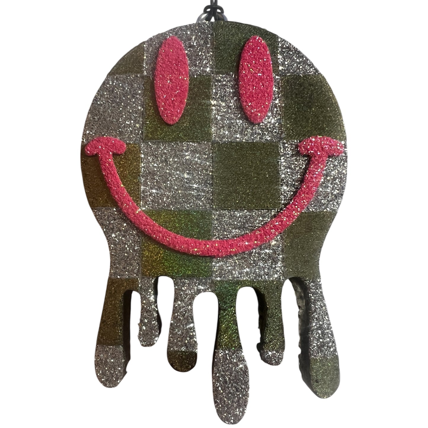 Checkered Drip Smiley - Fruit Loops