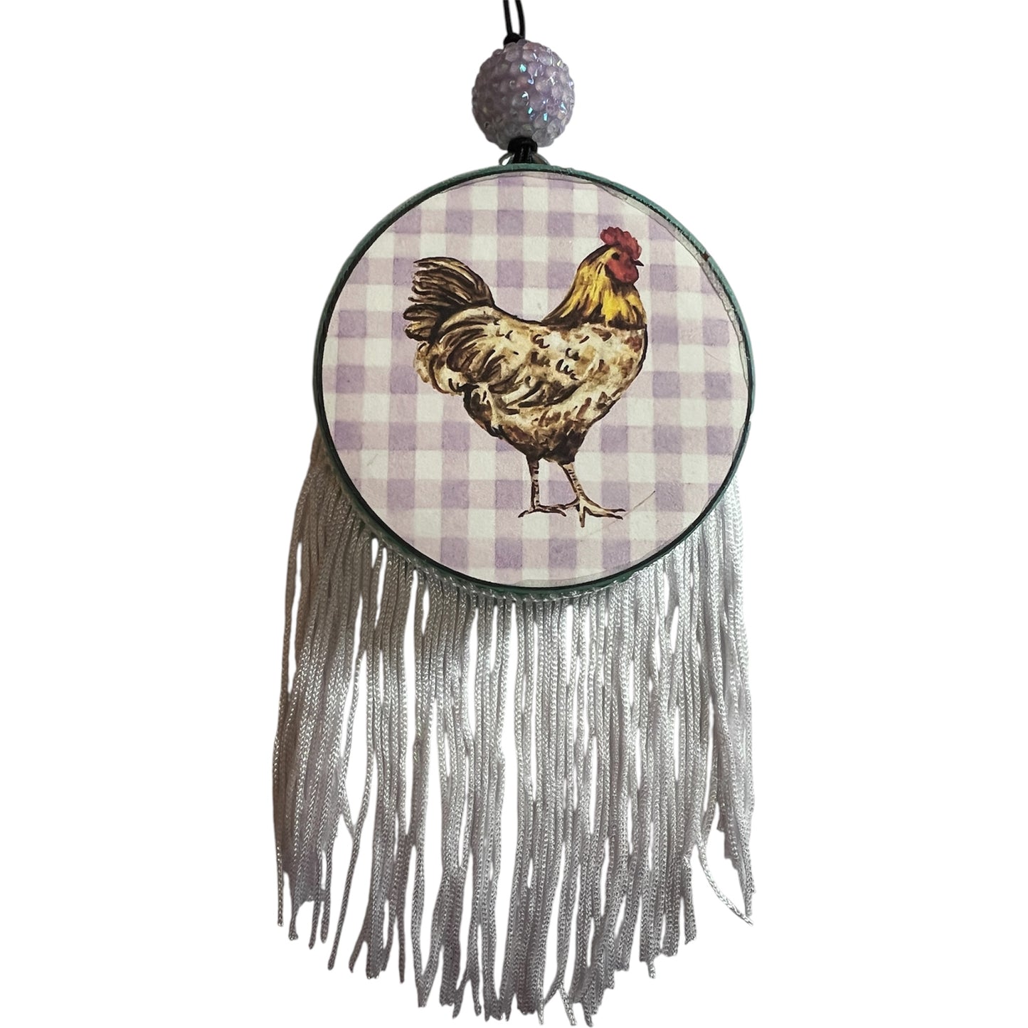Purple Plaid Chicken - Butt Naked