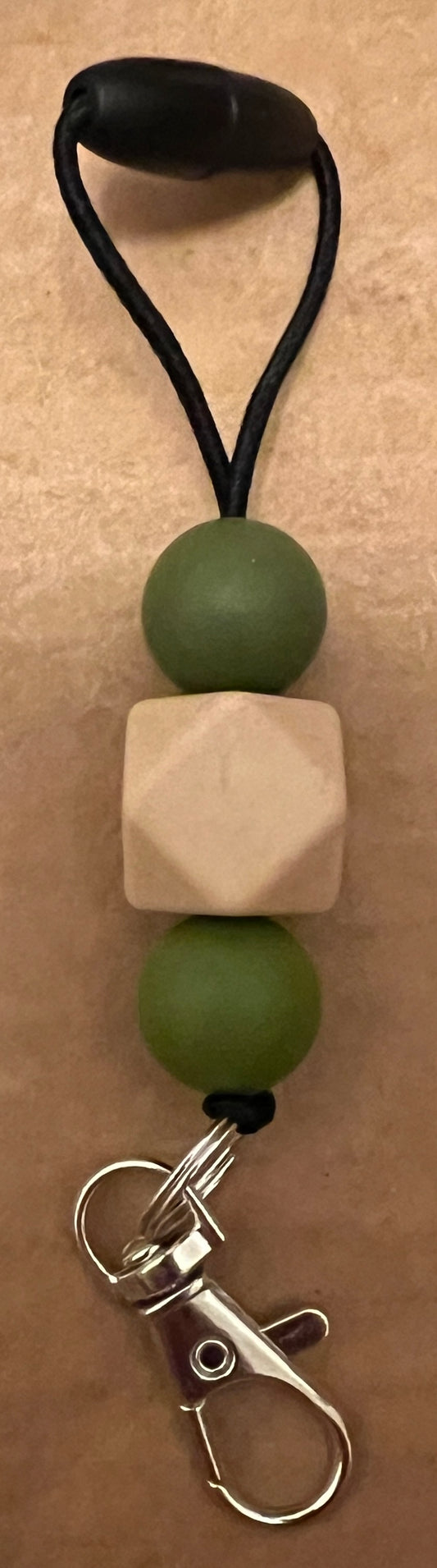 Multi Color (Green/Tan) Shapes Hanger