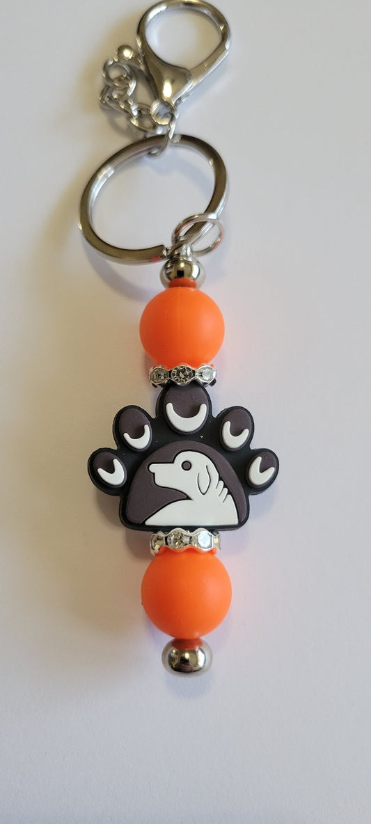 Paw Print Keychain