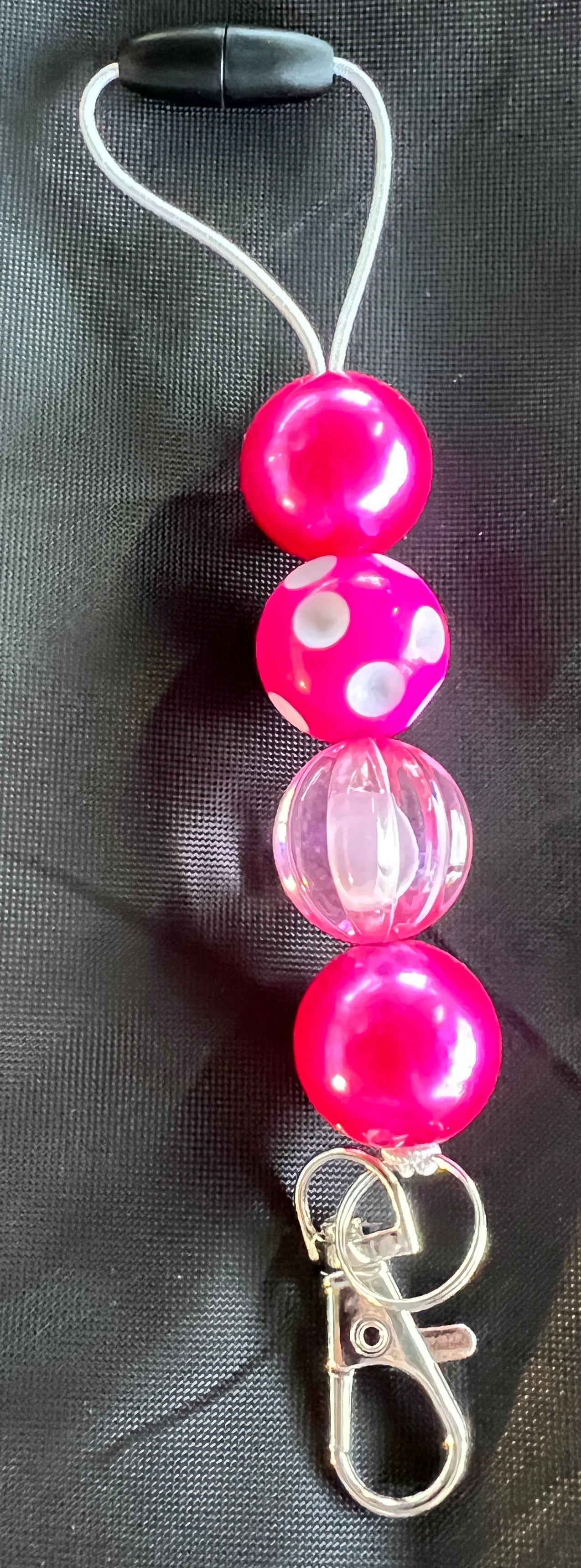 Hot Pink 4 Bead Freshie Hanger