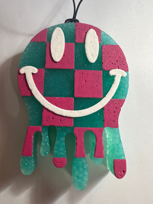 Checkered Drip Smiley - Butt Naked