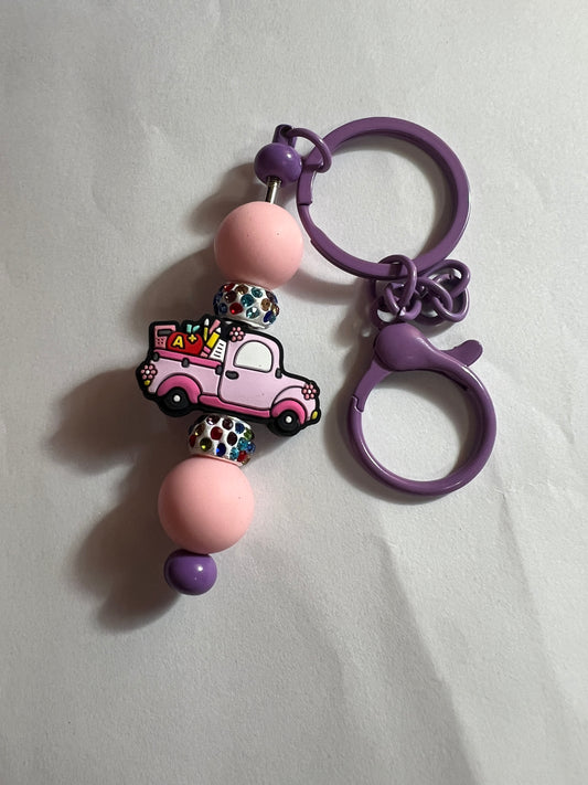 Teacher Truck Keychain