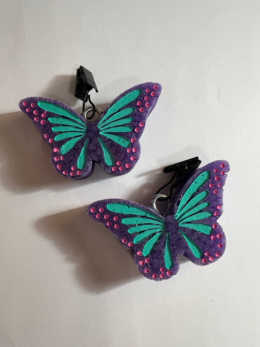 Butterfly Vent Clips - Mahogany Teakwood