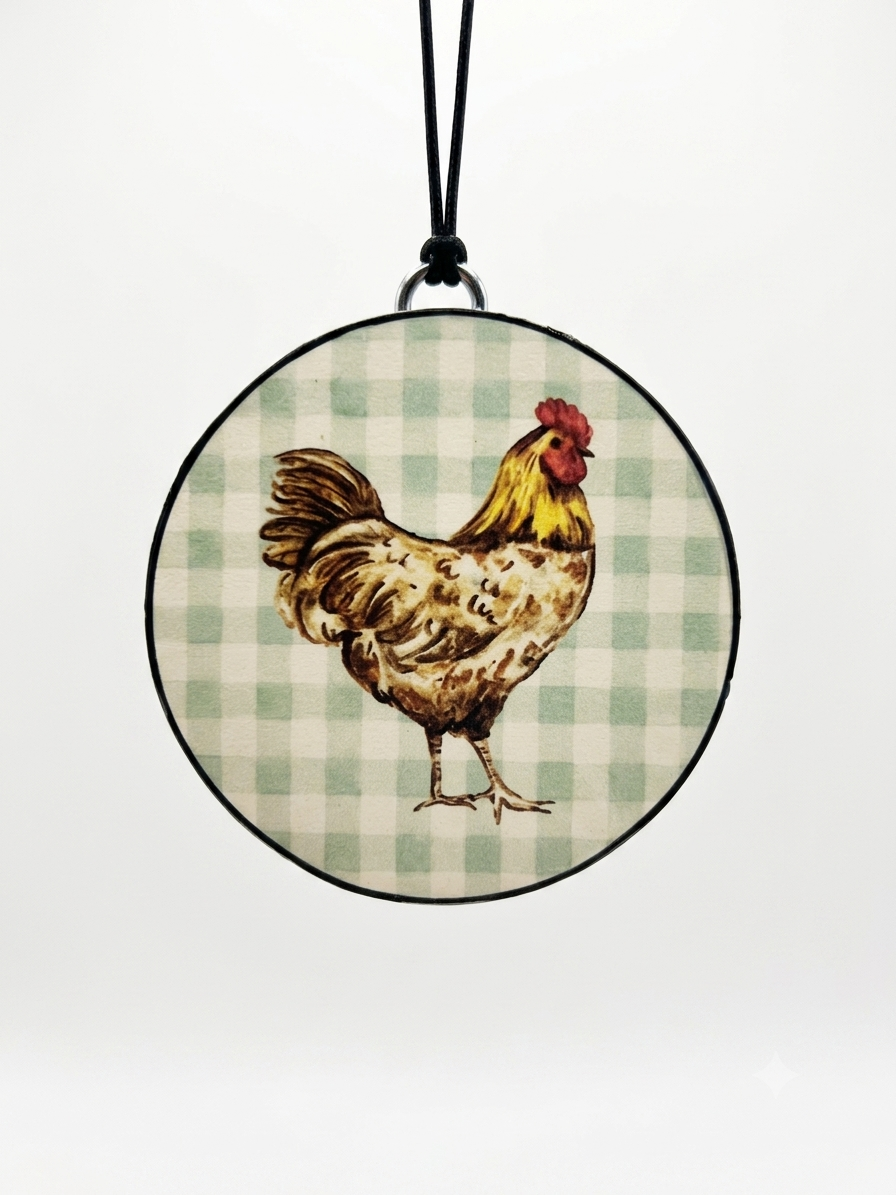 Green Plaid Chicken  - Sweet Grace
