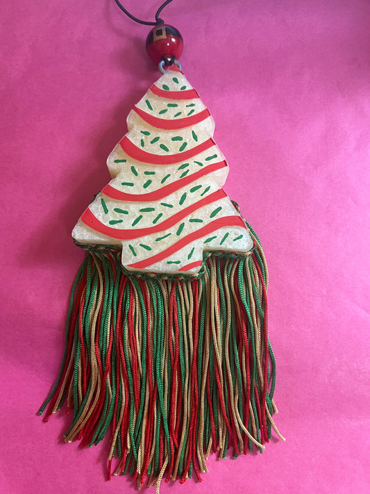 Christmas Tree Snack Cake - Peppermint Twist