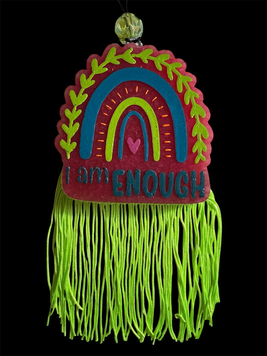 "I Am Enough" Rainbow - Blue Hawaiian