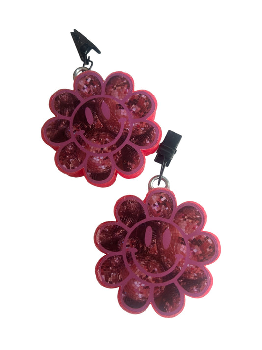 Smiley Flower Vent Clips - Sweet Grace