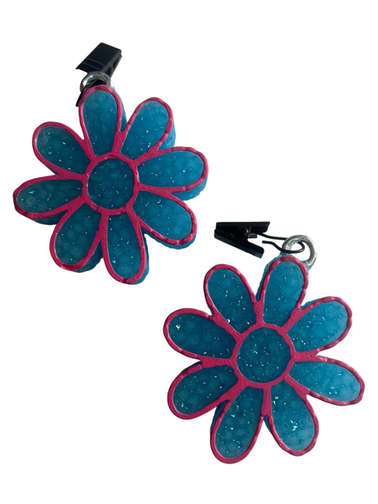Daisy Vent Clips - Mahogany Teakwood