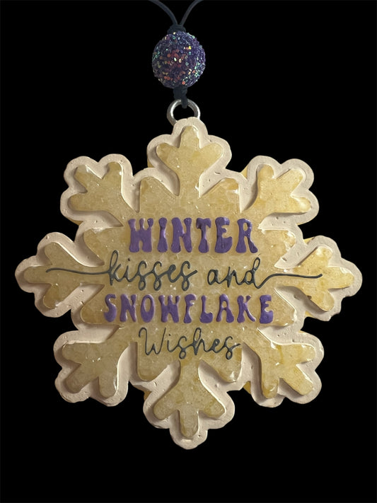 "Winter Kisses and Snowflake Wishes" Snowflake  - Butt Naked