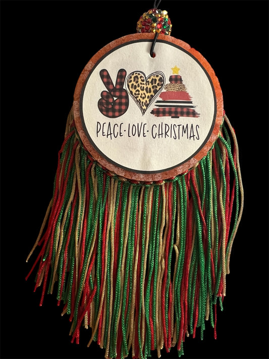Peace Love Christmas - Leather