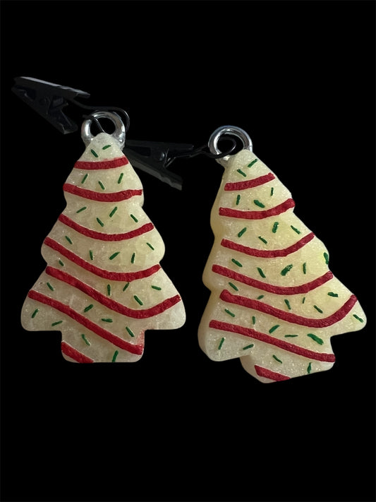 Christmas Tree Snack Cake Vent Clips - Vanilla