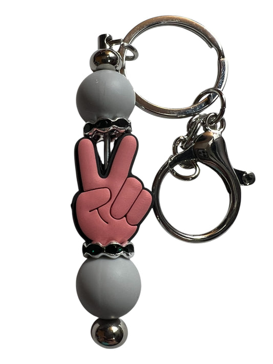 Peace Sign Keychain
