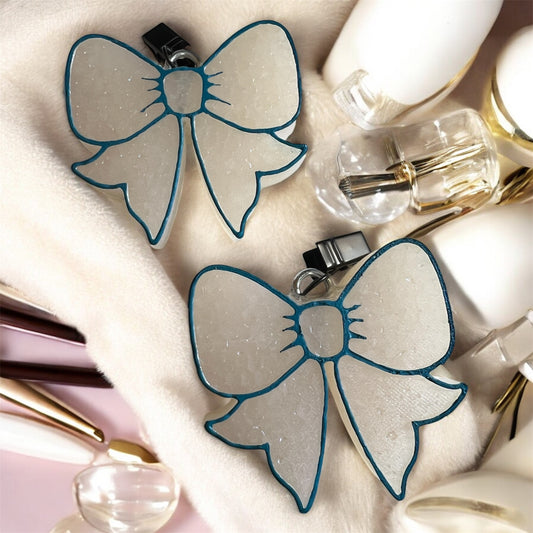 Bow Vent Clips - Sugared Lemon Zest