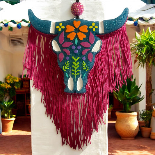 Large Longhorn (Mexican Floral) - Watermelon Patch