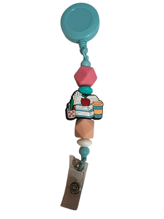 Teacher Books/Apple/Coffee Badge Reel