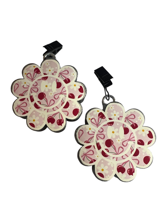 Smiley Flower Vent Clips - Sugared Lemon Zest