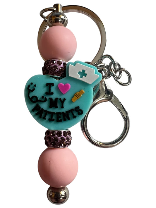 I Love My Patients Keychain