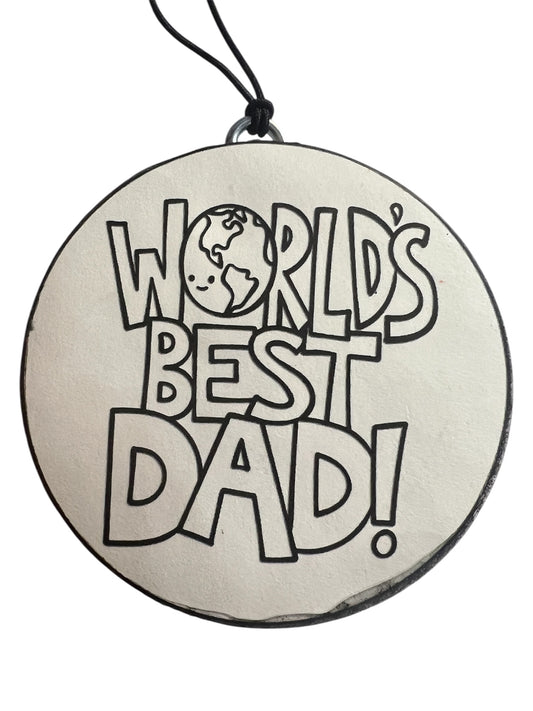 Freshie Coloring Kit - World's Best Dad - Black Ice