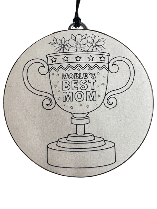 Freshie Coloring Kit - World's Best Mom  - Naked Cowboy