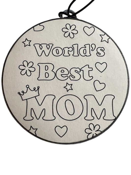 Freshie Coloring Kit - World's Best Mom  - Sugared Lemon Zest