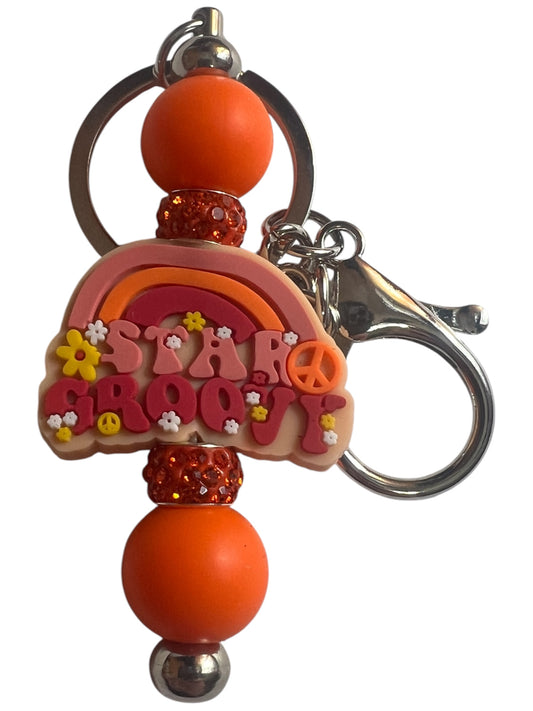 Stay Groovy Keychain