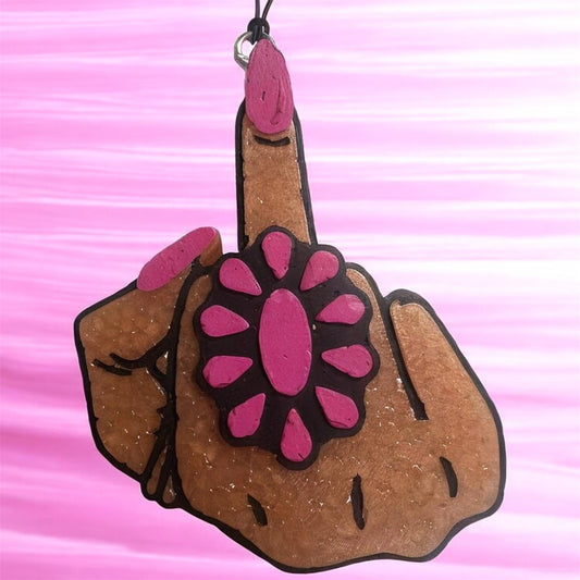 Western Glam Middle Finger - Baja Cactus Blossom