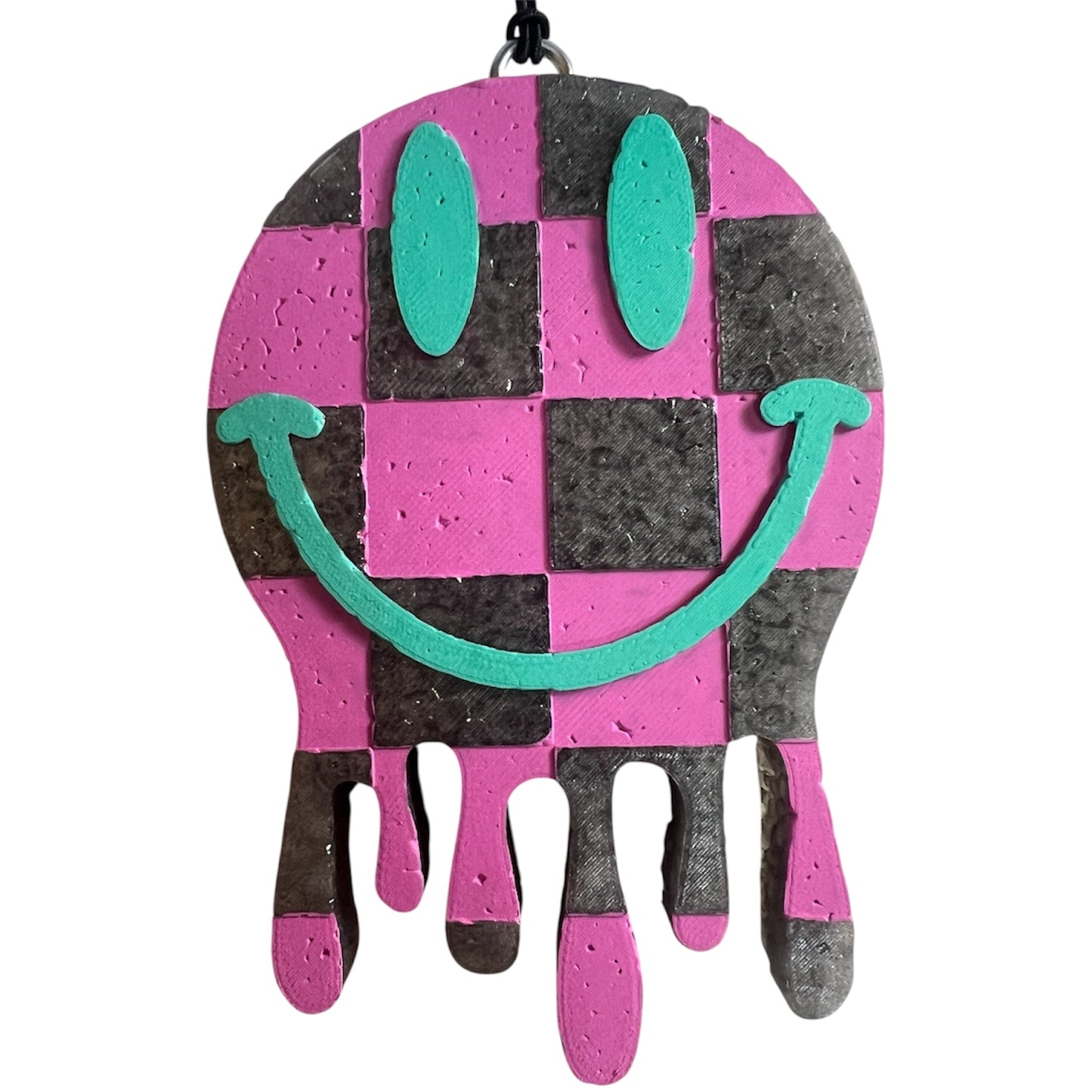 Checkered Drip Smiley - Sugared Lemon Zest