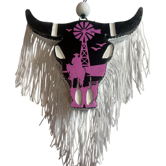 Large Longhorn (Ranch Silhouette) - Blue Lavender & Bergamot
