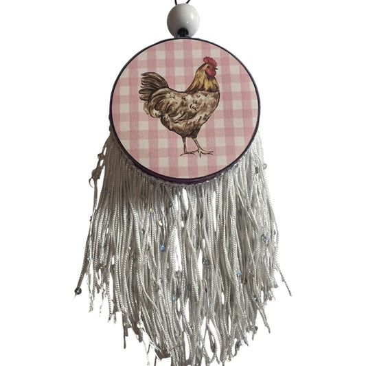 Pink Plaid Chicken - Summer Storm