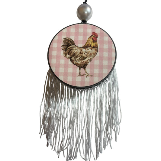 Pink Plaid Chicken  - Coffee & Whiskey