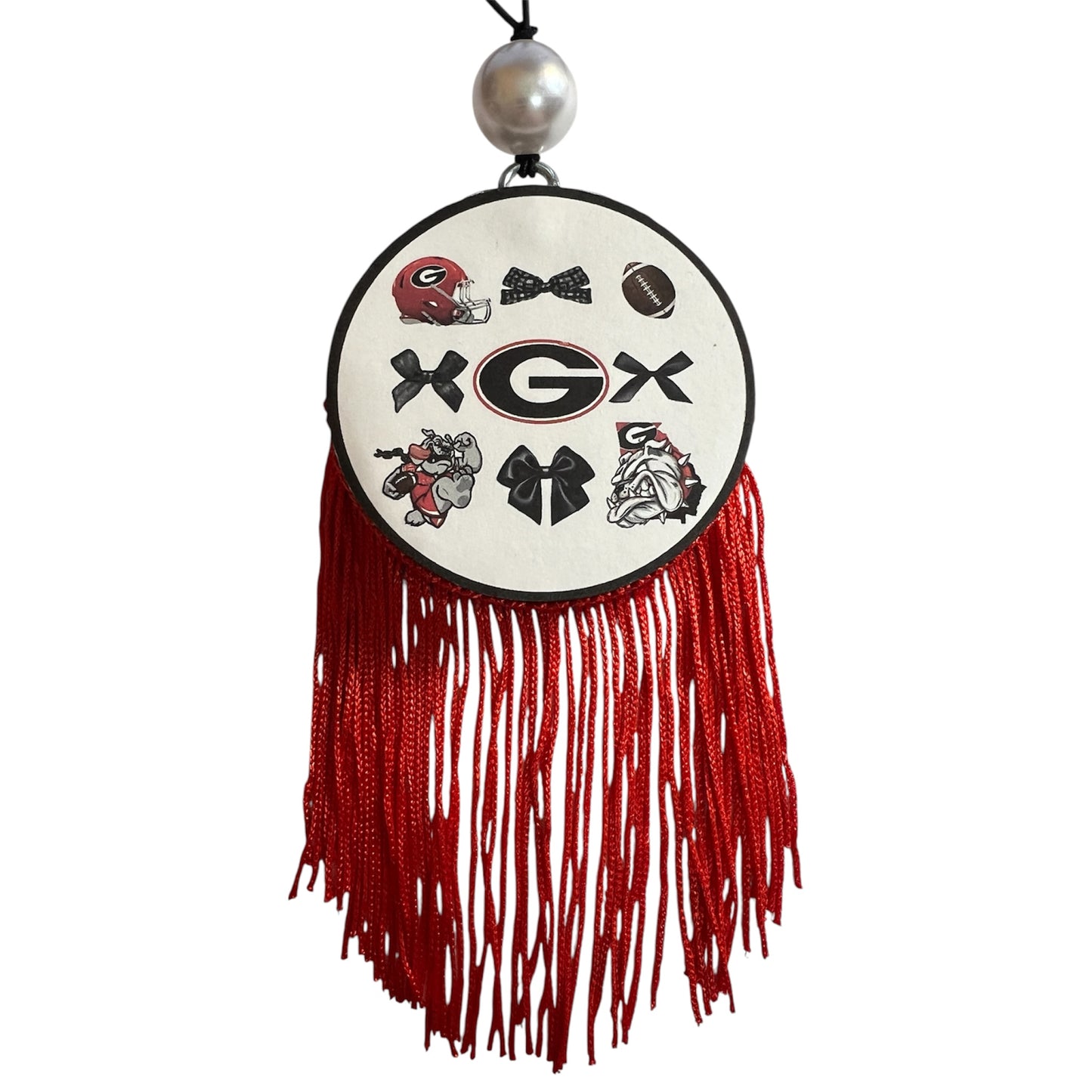 SEC - GA Bulldogs - Bows - Mahogany Teakwood
