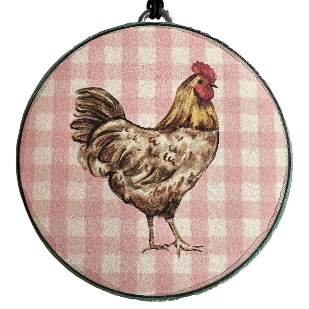 Pink Plaid Chicken  - Butt Naked