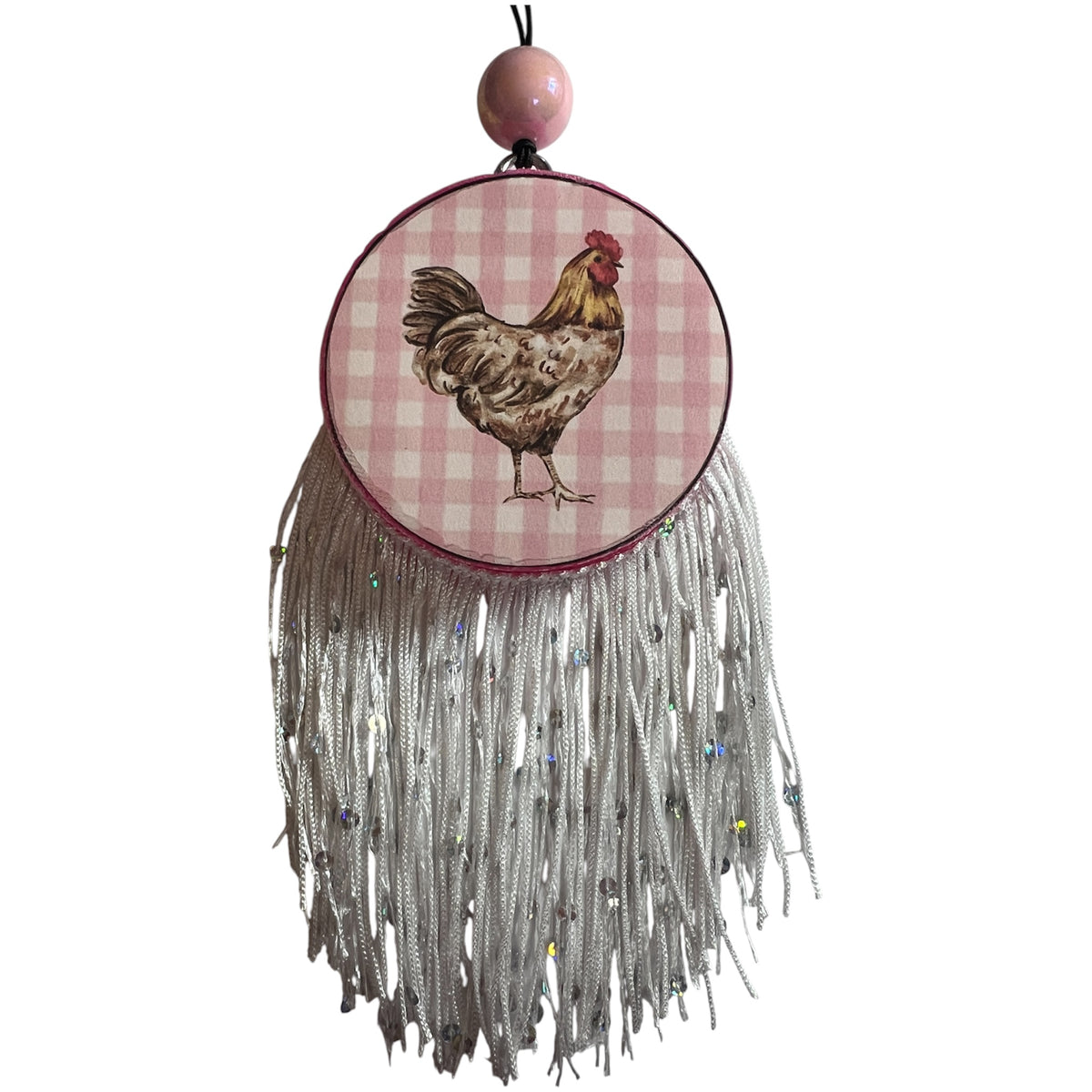 Pink Plaid Chicken  - Butt Naked